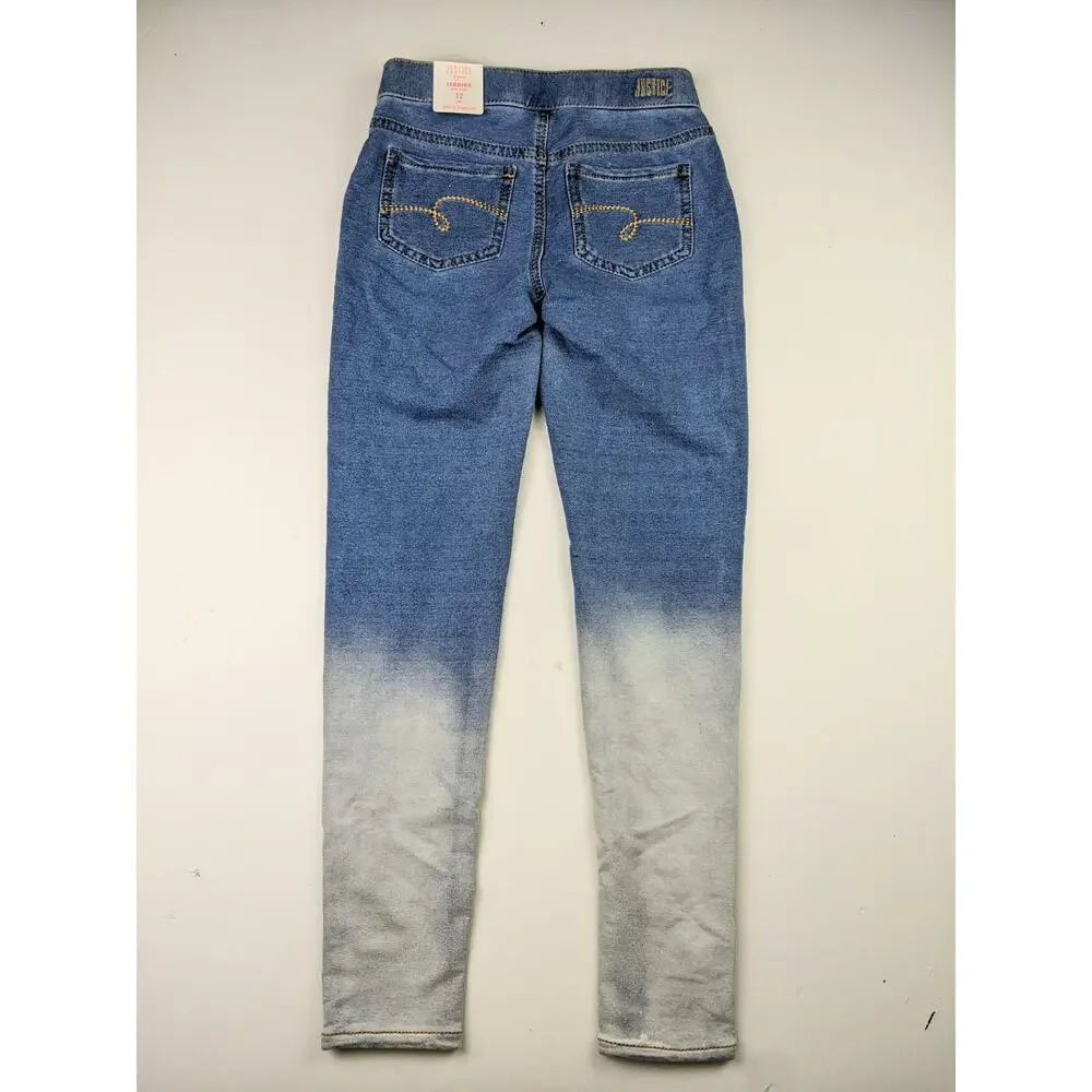 Justice Girls Dipped Jeggings - Size 12 Youth